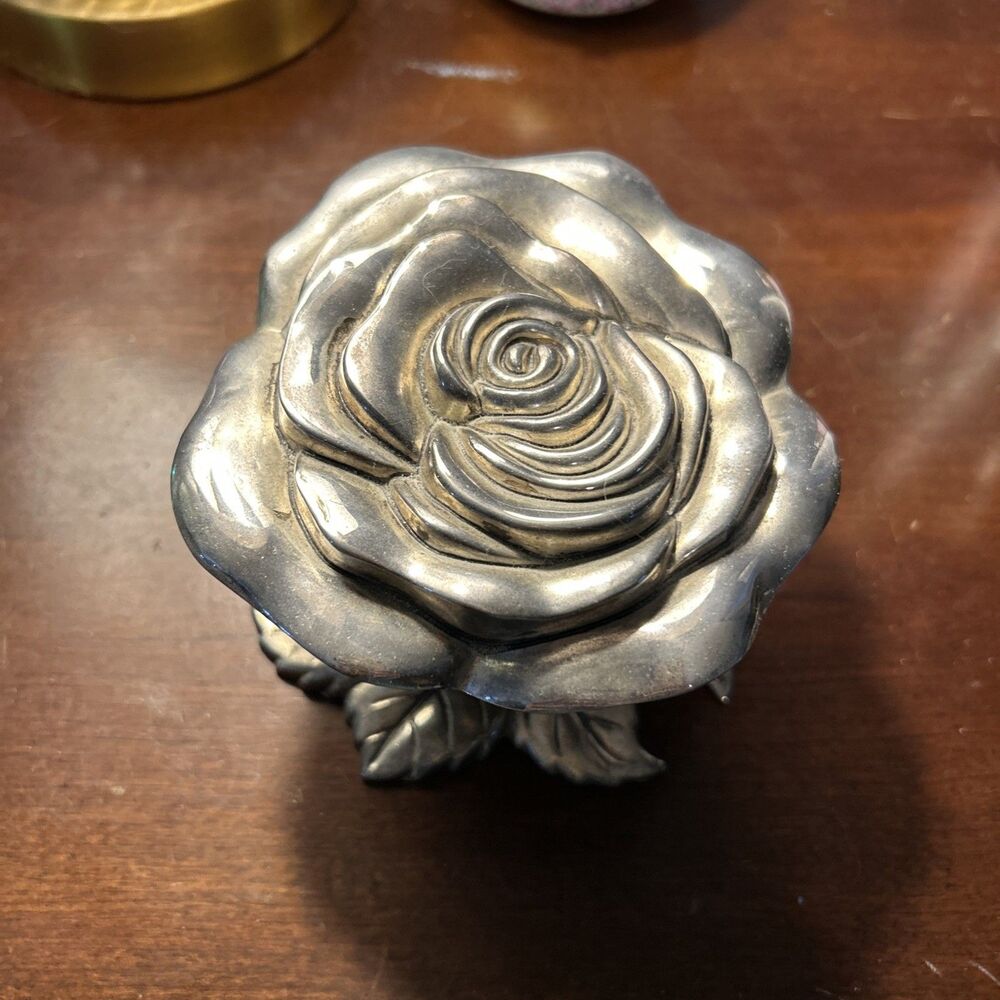 Godinger Silverplate Trinket Box 4.5"×3" - B01 EB - Picture 2 of 8